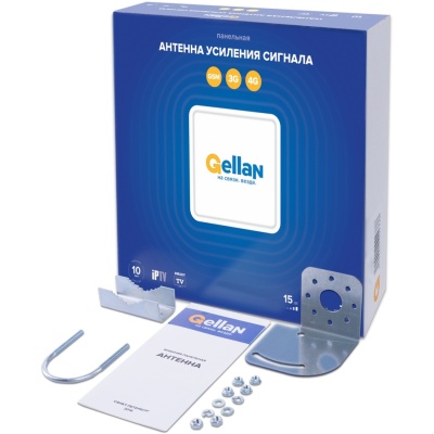 Gellan FullBand-15MF MIMO 2x2 панельная Антенна, 3G/4G/LTE/MIMO/WiFi, 15 дБ